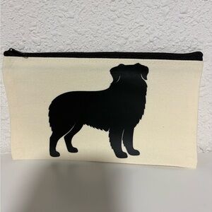 New Custom Australian Shepherd Breed Dog Cosmetic Pouch